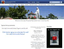 Tablet Screenshot of ourladyofperpetualhelp.net